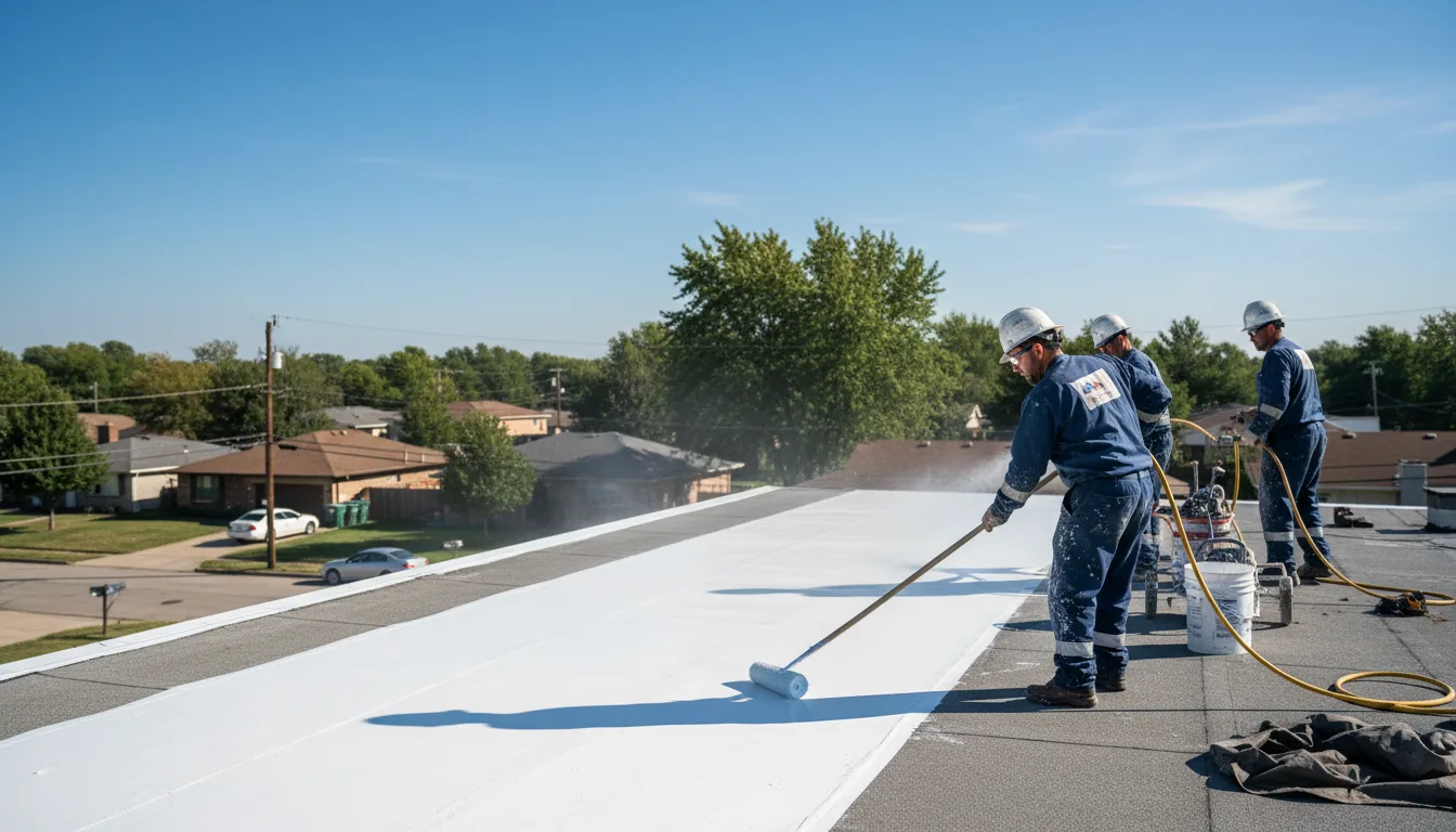 Commercial roof coating in Stringer, MS near me